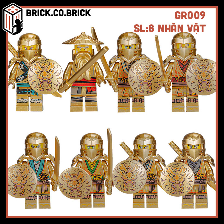 Ninja Mô hình Đồ chơi Lắp ráp Nhân vật Ninja làng lá Samurai Kai Zane Combo GR009-GR0015