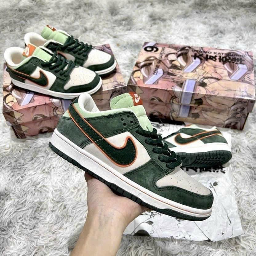 Giày sneker ni.ke SB Dunk Low Disrupt 2 Xanh Lá, Nâu, Giày thể thao Sb cổ thấp Otomo cực chất siêu hot 2023