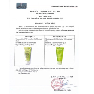 [Kèm bill] Sữa rửa mặt SVR Sebiaclear Gel Moussant