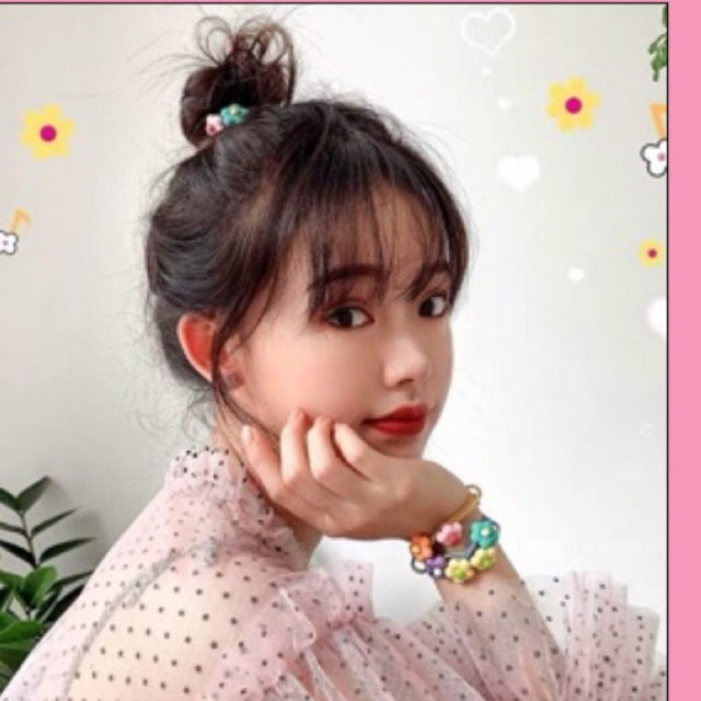 🎀Buộc tóc nơ hoa nhí ulzzang