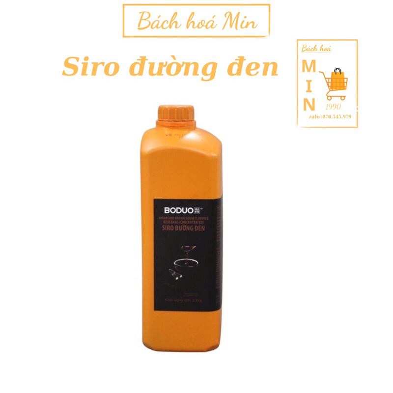 Siro đào/dâu/việt quất/bạc hà/táo xanh/đường đen/chanh leo Boduo