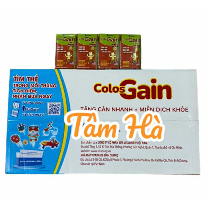 Thùng sữa bột pha sẵn colosGain  colos gain