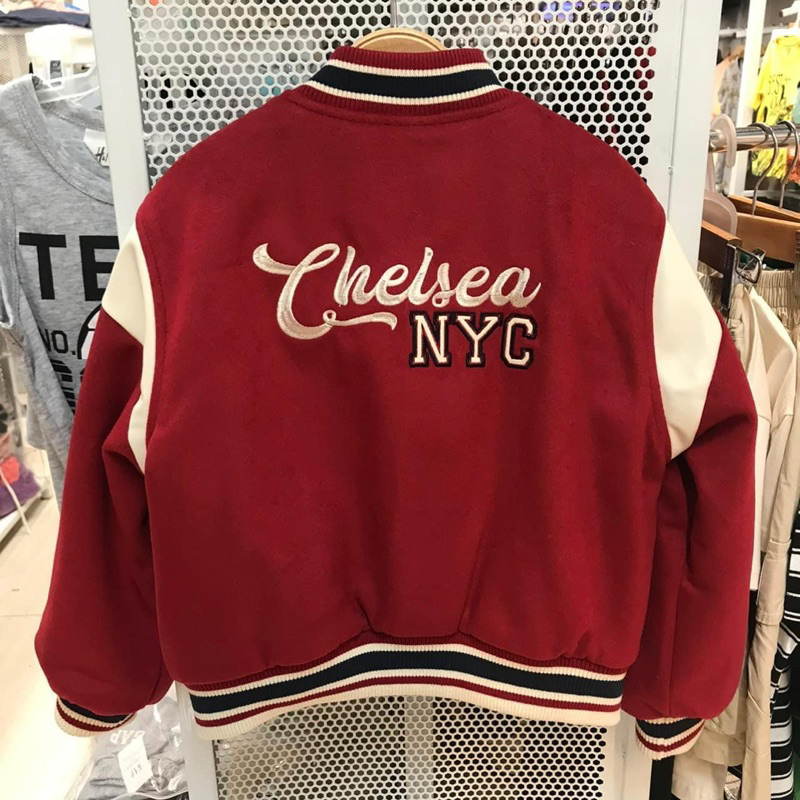 Áo bomber Zara dư xịn màu đỏ sz 11/12y