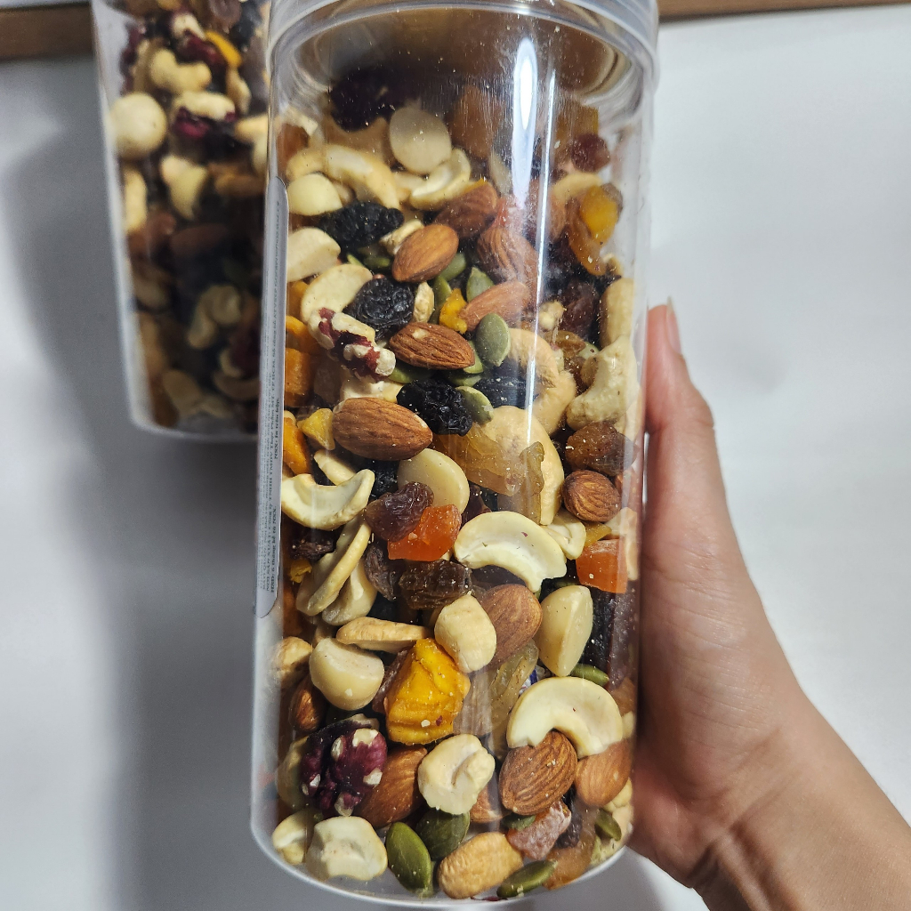 Granola siêu hạt ăn kiêng ngũ cốc giảm cân dinh dưỡng eat clean không đường thêm hạt Macca từ Nông Sản Sạch 500gram