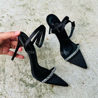 sandal quai đá mũi nhọn cao 9-10 cm