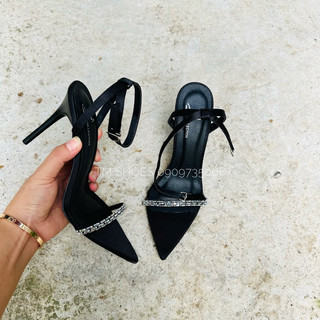 sandal quai đá mũi nhọn cao 9-10 cm