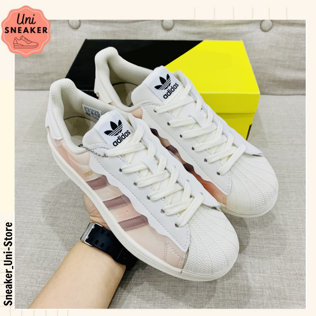 Giày Adidas_ Sò Nam Nữ, Giày Adidas_Superstar Mũi Sò 3 Màu Full Box Bill