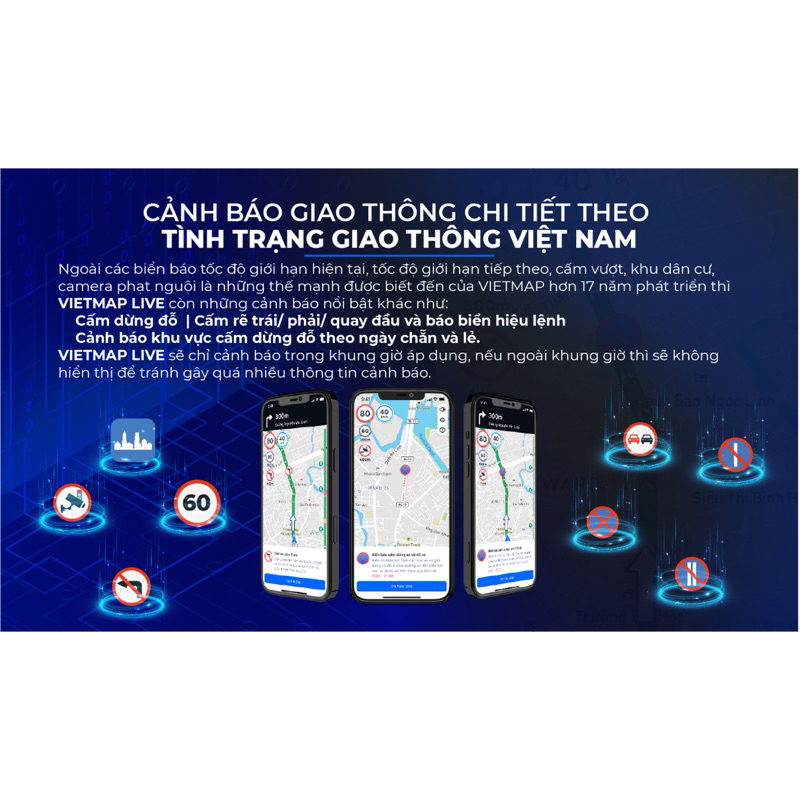 Vietmap Live dẫn đường cho oto có đầy đủ cảnh báo giao thông