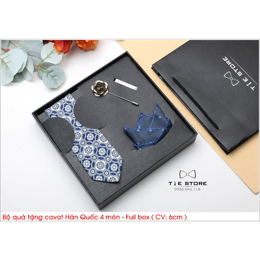 Bộ cà vạt nam cao cấp full box - 5564