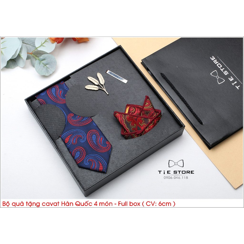 Bộ cà vạt nam cao cấp full box - 5564