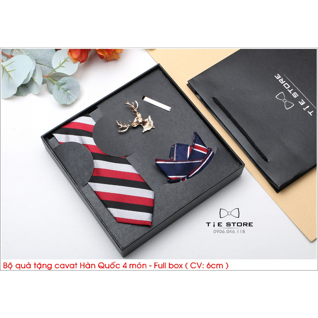 Bộ cà vạt nam cao cấp full box - 5564