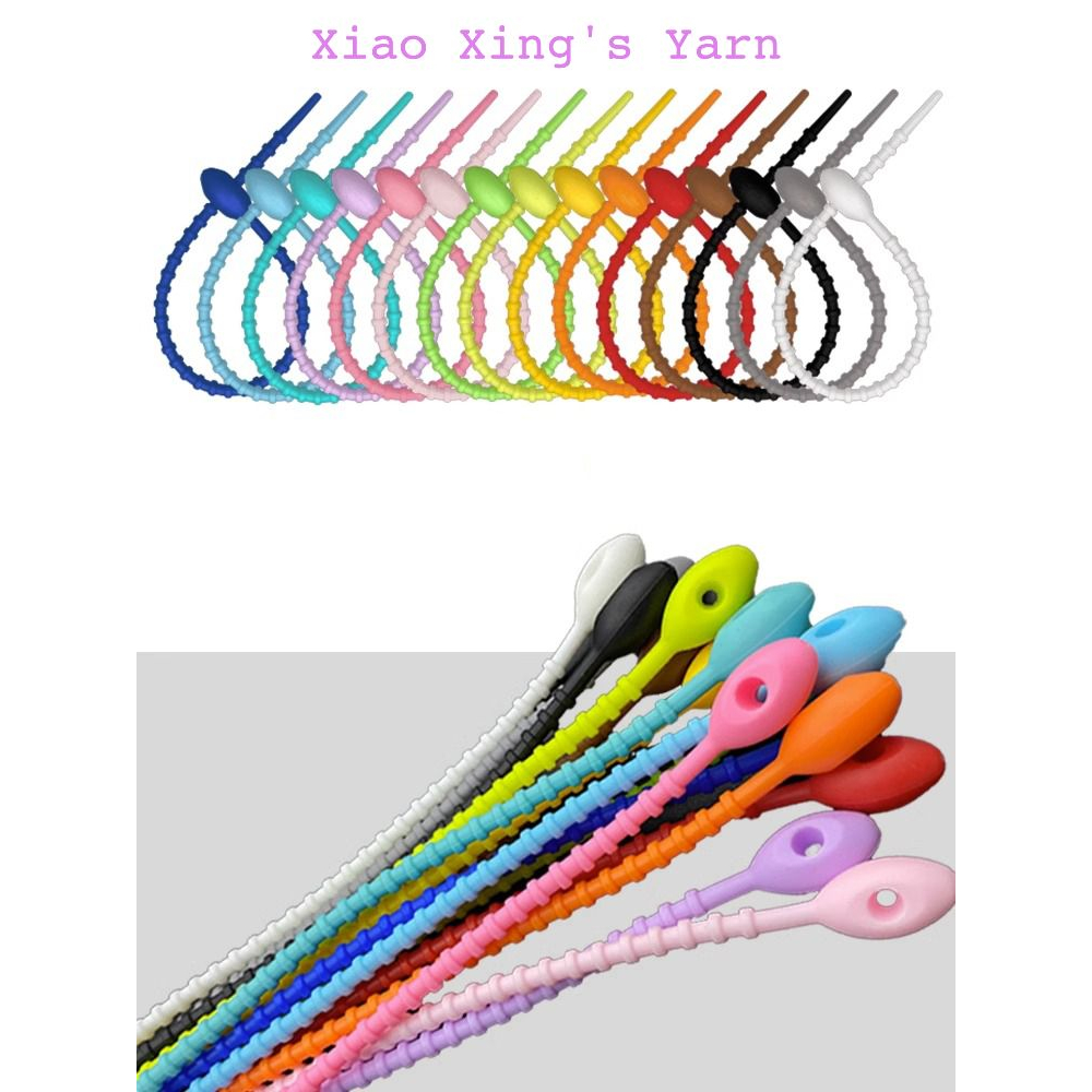 Dây silicon dùng làm móc khoá - Cuộn dây cáp đa năng nhiều màu sắc | Xiaoxingyarn