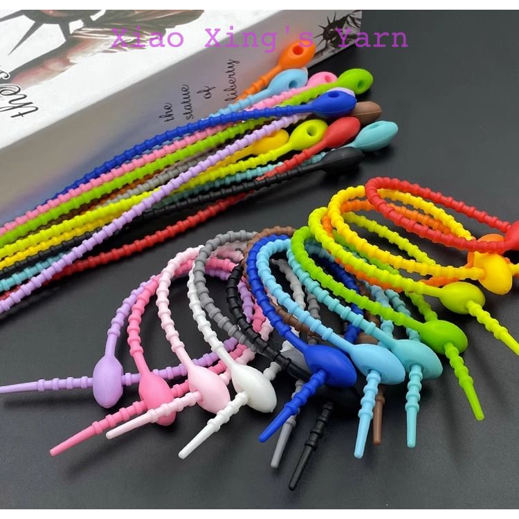 Dây silicon dùng làm móc khoá - Cuộn dây cáp đa năng nhiều màu sắc | Xiaoxingyarn