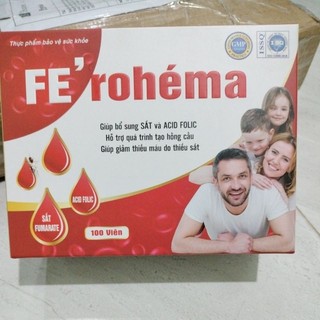 Sắt- viên bổ sung sắt FE`rohema 5 vỉ