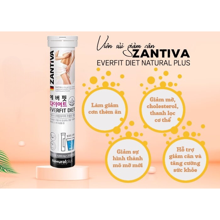 Viên Sủi Hỗ Trợ Giảm Cân ZANTIVA EVERFIT DIET