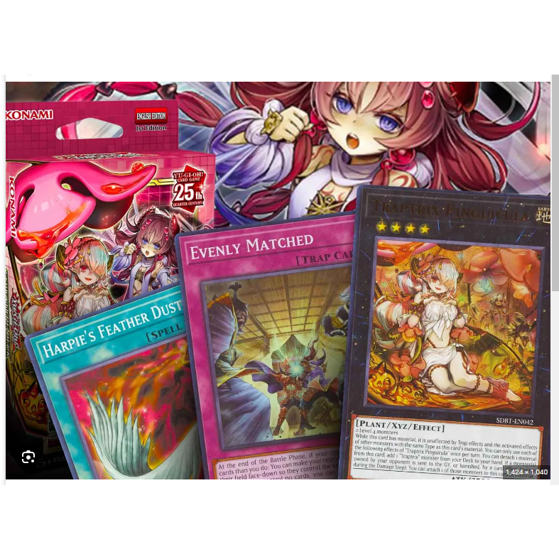 Bộ Bài YugiOh! Structure Deck: Beware of Traptrix - Chính Hãng Konami - Nhập Khẩu Châu Âu - UK