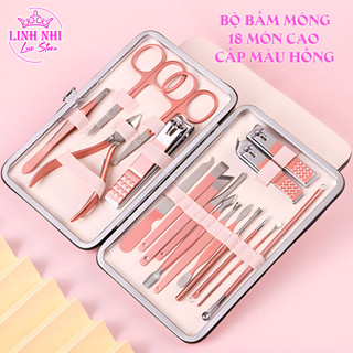 Bộ Bấm Móng Tay 18 Món Cao Cấp - Bấm Móng Tay Nhỏ Gọn Bằng Thép Không Gỉ Tiện Lợi Sử Dụng Tại Nhà - Linh Nhi Lux Store
