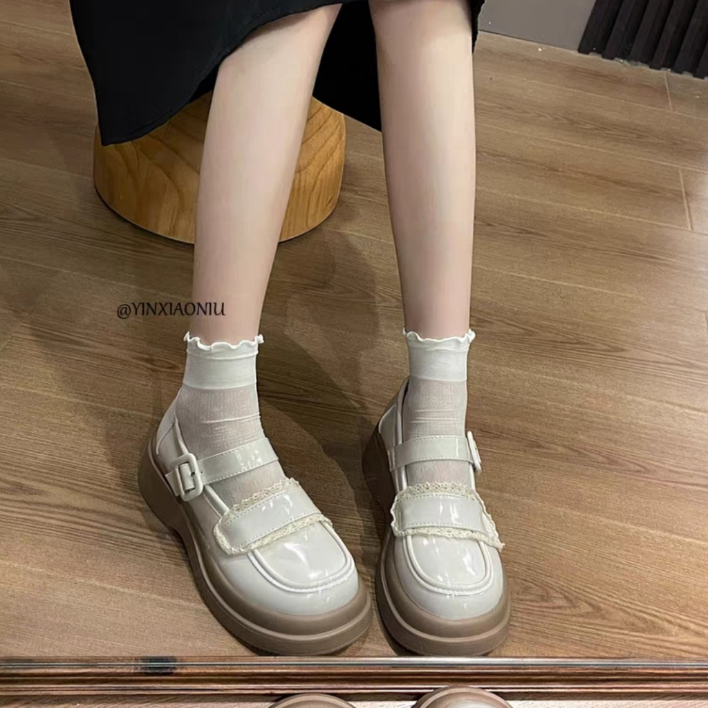 Giày búp bê nữ đế cao KORI phong cách Hàn Quốc - Giày lolita nữ xinh xắn cao cấp