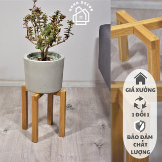 Kệ/Đôn Gỗ Đặt Chậu Cây - Chân Gỗ để chậu hoa CCG06