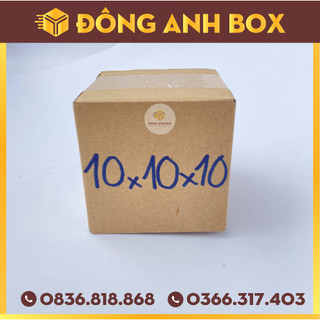 Set 50 hộp 10x10x10, hộp giấy đóng hàng, hộp shipcod ,hộp carton giá rẻ tại xưởng
