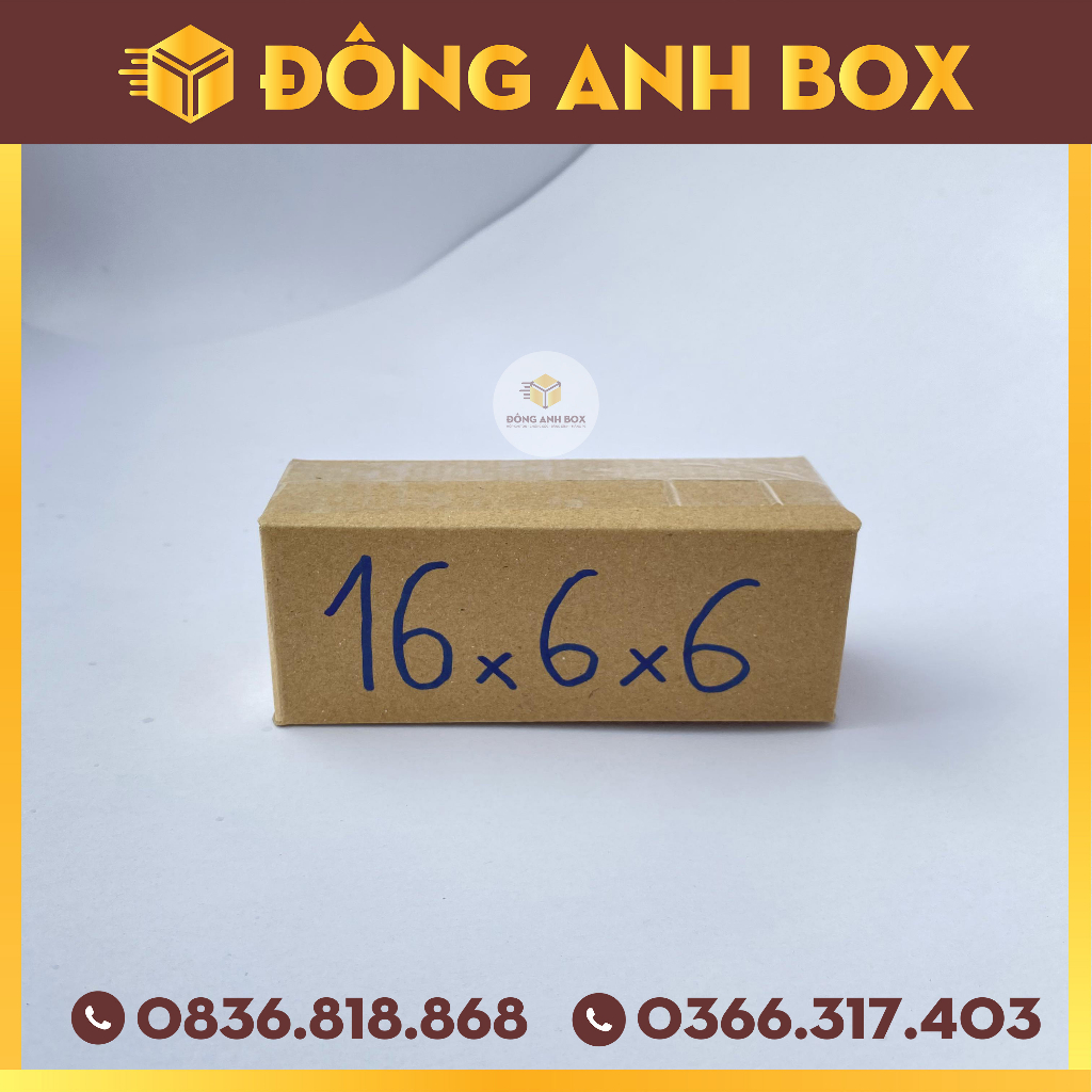 Set 50 hộp 16x6x6, hộp giấy đóng hàng, hộp shipcod ,hộp carton giá rẻ tại xưởng