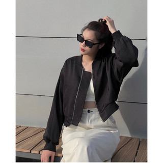 Áo Bomber chất kaki