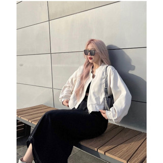 Áo Bomber chất kaki