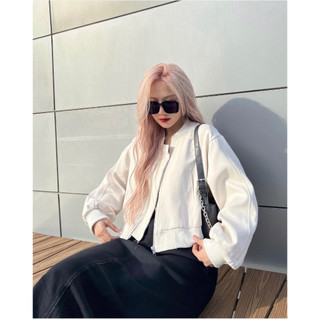 Áo Bomber chất kaki