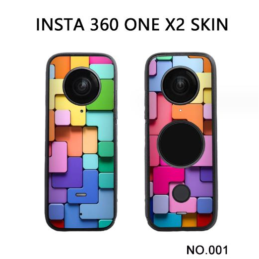 Miếng dán PVC chống trầy xước cho Insta360 One X2 X3 -Skin dán mặt trước và sau cho camera