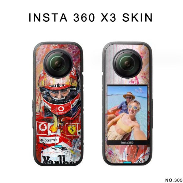 Miếng dán PVC chống trầy xước cho Insta360 One X2 X3 -Skin dán mặt trước và sau cho camera