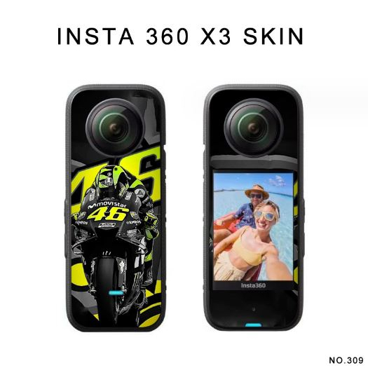 Miếng dán PVC chống trầy xước cho Insta360 One X2 X3 -Skin dán mặt trước và sau cho camera