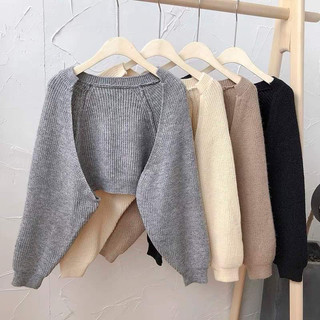 Áo khoác len cardigan dáng ngắn AL3322