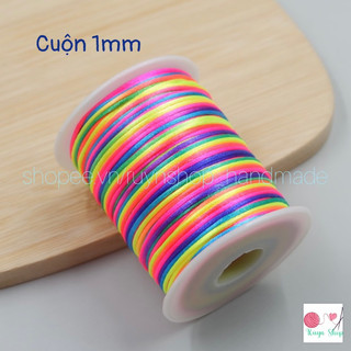 Dây tim sợi màu 1mm và 2mm loại đẹp nguyên cuộn (90-100m)