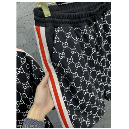 Bộ Áo Thun Cotton + Quần Sooc Gucci1 Cỡ Lớn Thoải Mái Thời Trang Mùa Hè 05