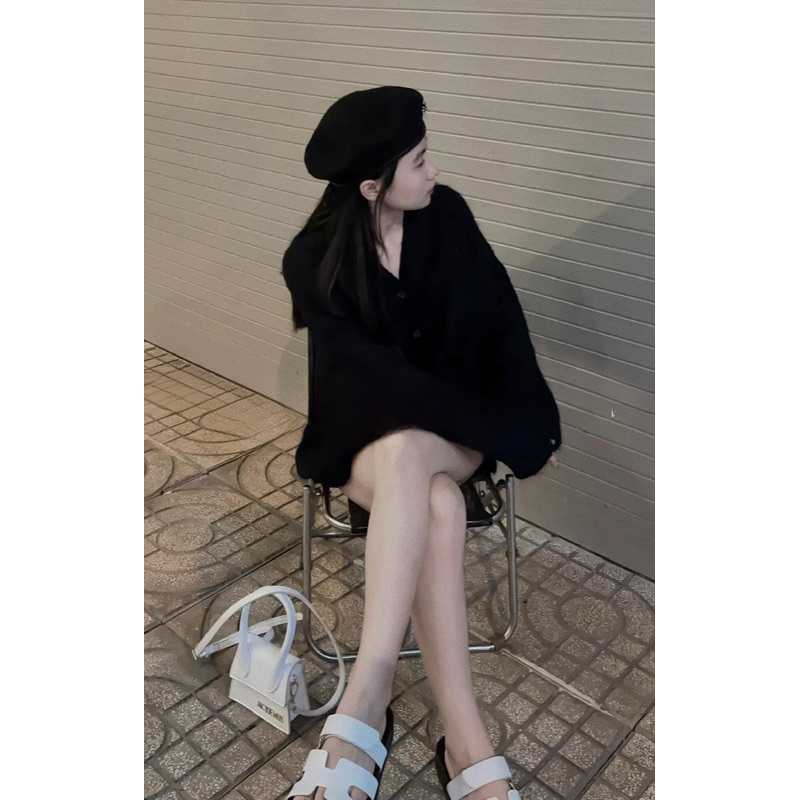 Áo Cadigan Len Siêu Hot QC