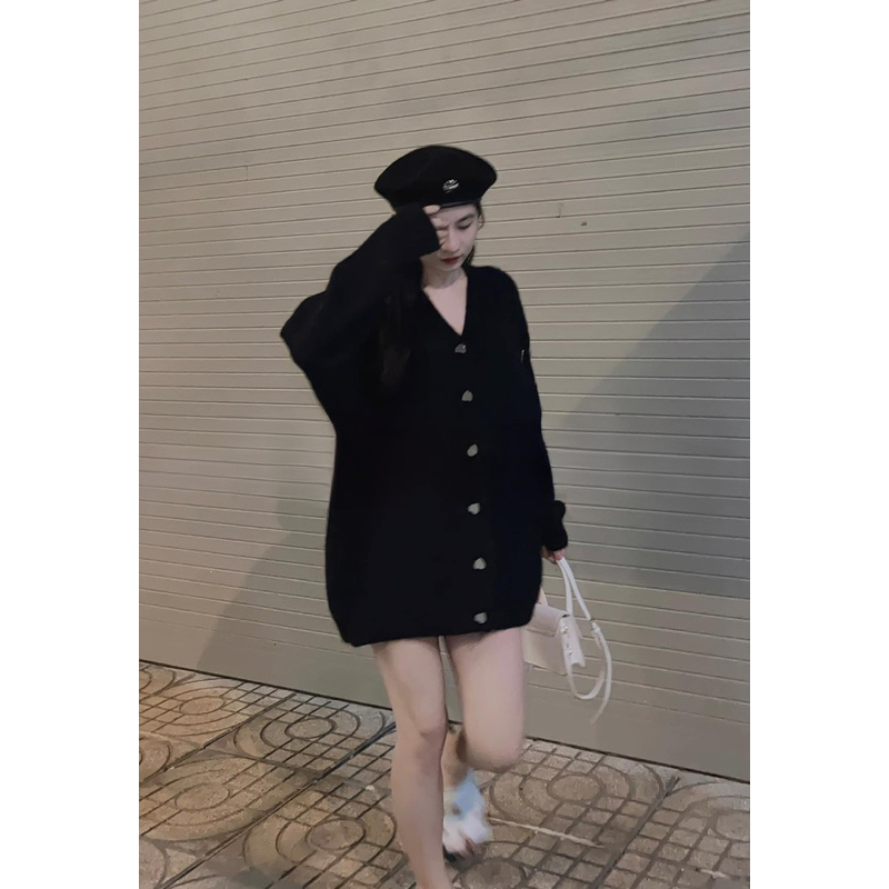 Áo Cadigan Len Siêu Hot QC