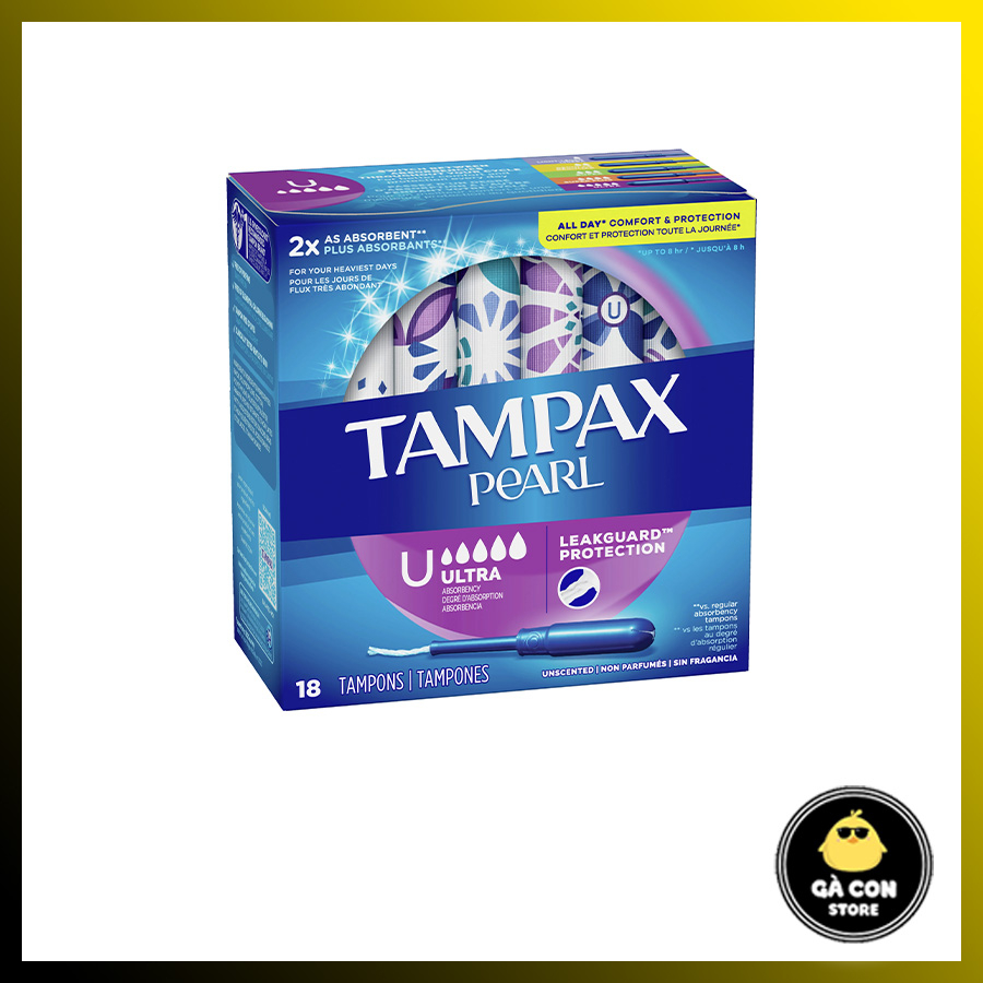 Băng vệ sinh Tampon siêu thấm 50 miếng Tampax Pearl Đủ mẫu - Đủ màu ! - 50 miếng