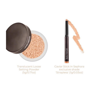 Set phấn phủ và kẻ mắt Laura Mercier (Phấn Phủ Translucent Loose Setting Powder 5g + Caviar Stick Eye Color 1g)