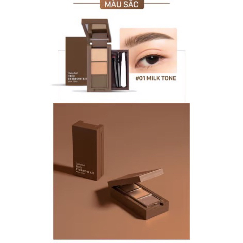 Phấn Kẻ Chân Mày Cathy Doll Trio Eyebrow Kit