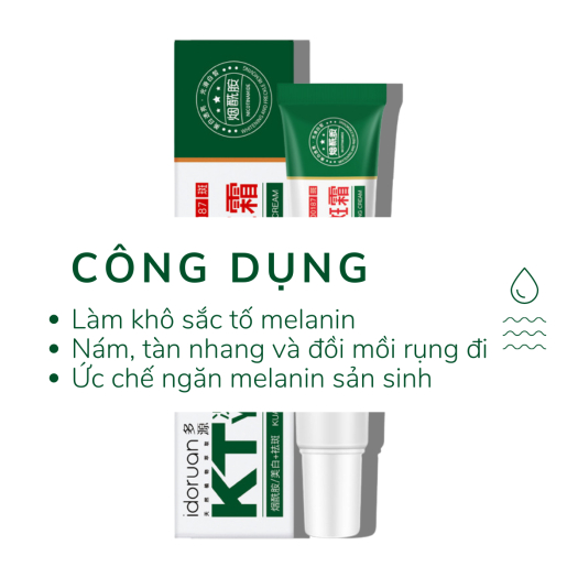 💕💕CHÍNH HÃNG💕💕 Kem Chấm Nám Tàn Nhang Đồi Mồi KT YOU Giúp Da Sáng Mịn 20g