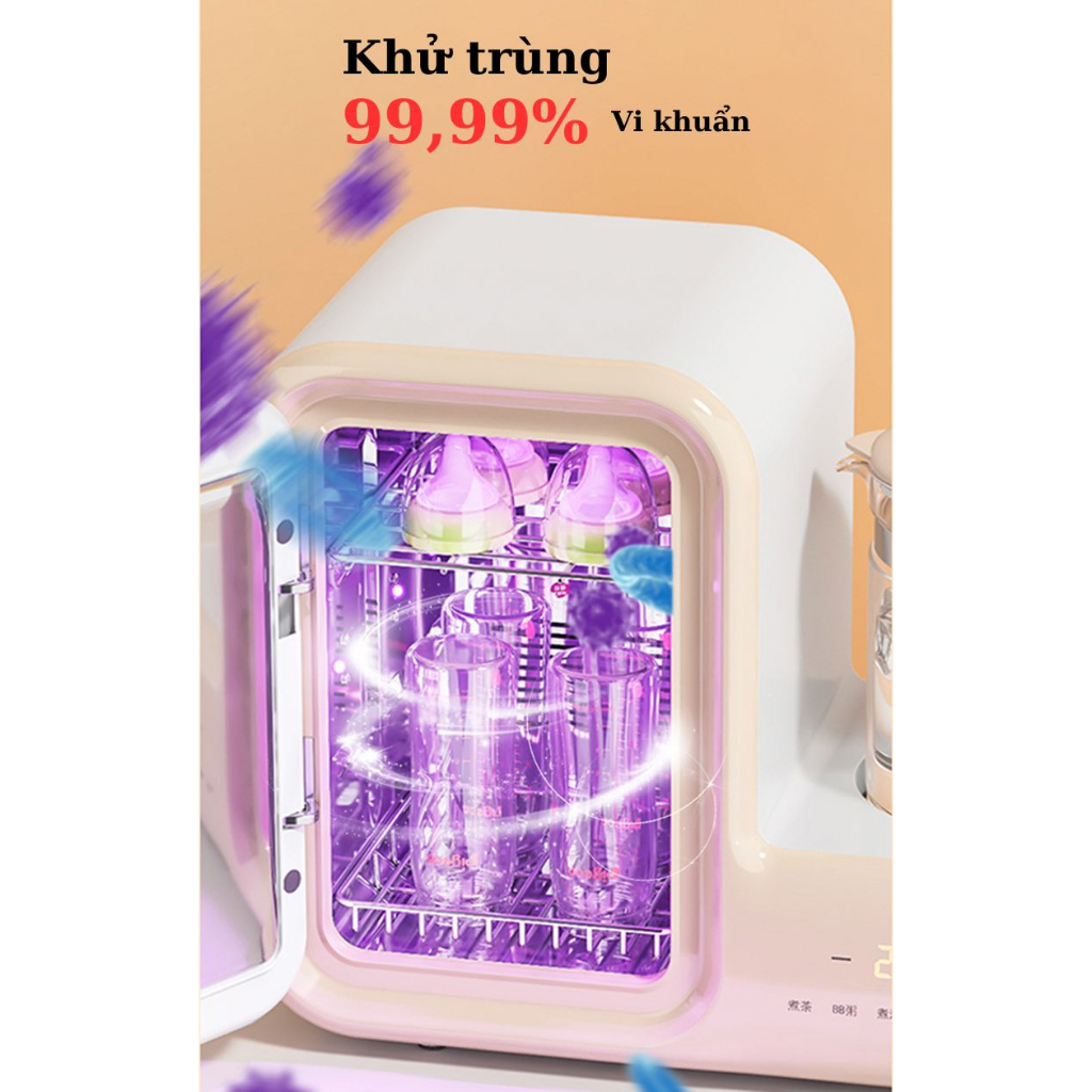 Máy tiệt trùng và sấy khô bình sữa, Máy tiệt trùng bình sữa sấy khô UV, đồ dùng cho bé, máy đung nước pha sữa cho bé