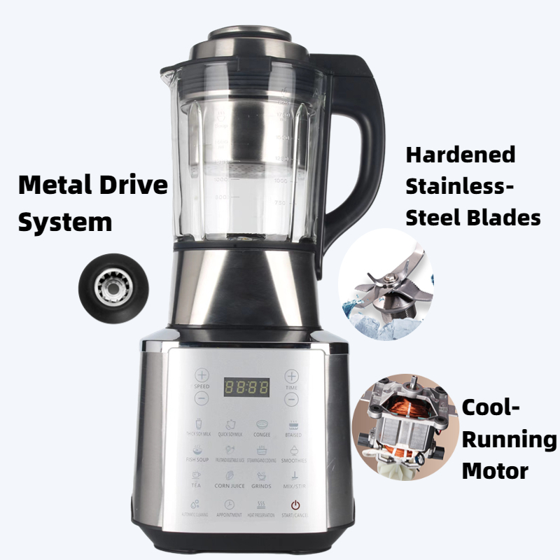 Máy làm sữa hạt 17 chưc năng công suất cao 1750ML 800W, máy say, nấu sữa hạt đa năng