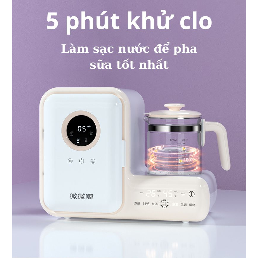 Máy tiệt trùng và sấy khô bình sữa, Máy tiệt trùng bình sữa sấy khô UV, đồ dùng cho bé, máy đung nước pha sữa cho bé