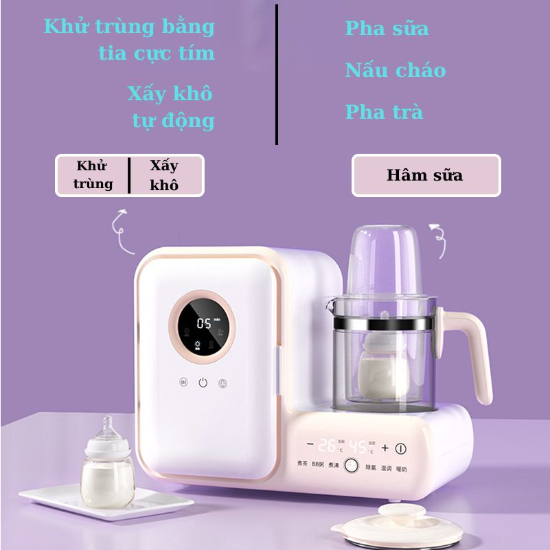 Máy tiệt trùng và sấy khô bình sữa, Máy tiệt trùng bình sữa sấy khô UV, đồ dùng cho bé, máy đung nước pha sữa cho bé