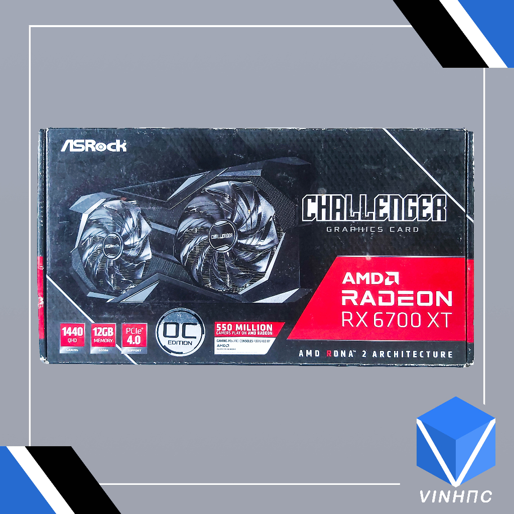 Card màn hình ASROCK RX 6700XT CHALLENGER D 12GB