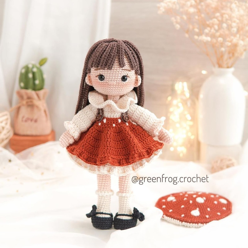 Búp bê len HandMade Nấm Amanita
