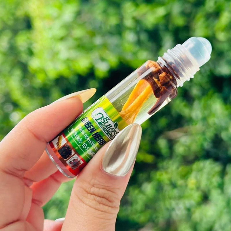 Lốc 12 Chai Dầu Gió Nhân Sâm Green Herb Oil Thái Lan Nội Địa Thái