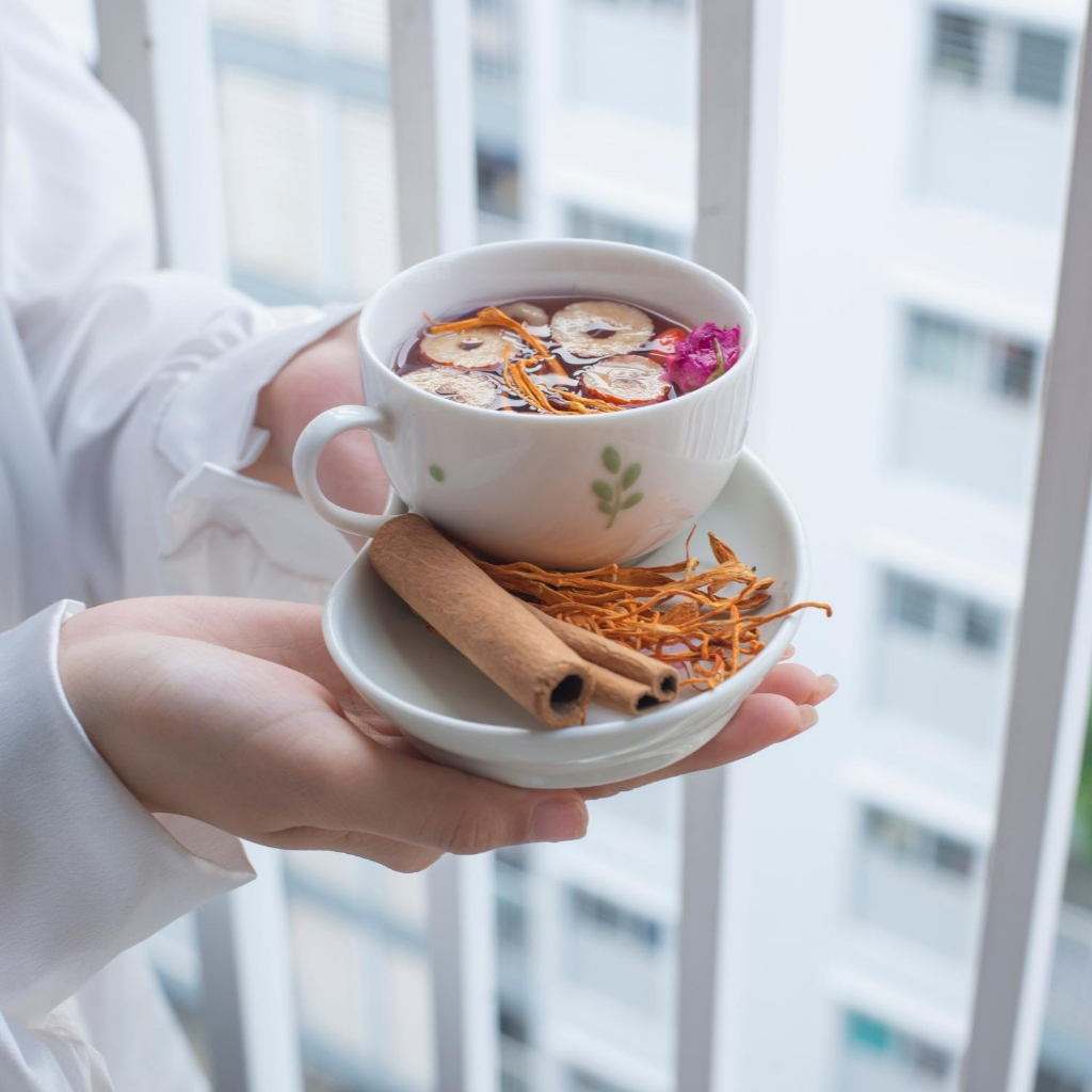 Trà đông trùng giúp ngủ ngon cân bằng đường huyết Bách Hoá Trà