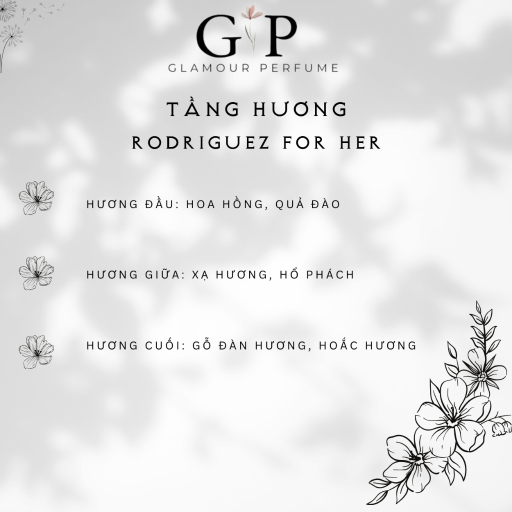 Nước hoa nữ 10ml Glamour Perfume Narciso Rodriguez For Her Tiểu thư, Quyến rũ, Kiêu kỳ