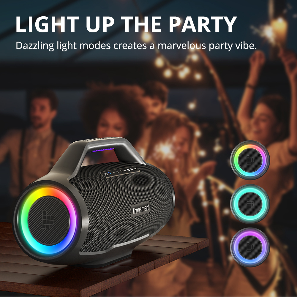 Loa Di Động Bluetooth 5.3 Tronsmart Bang Max EU 130W - Chống Nước IPX6 - Âm Thanh 3 Chiều - Chính Hãng - BH 12 Tháng
